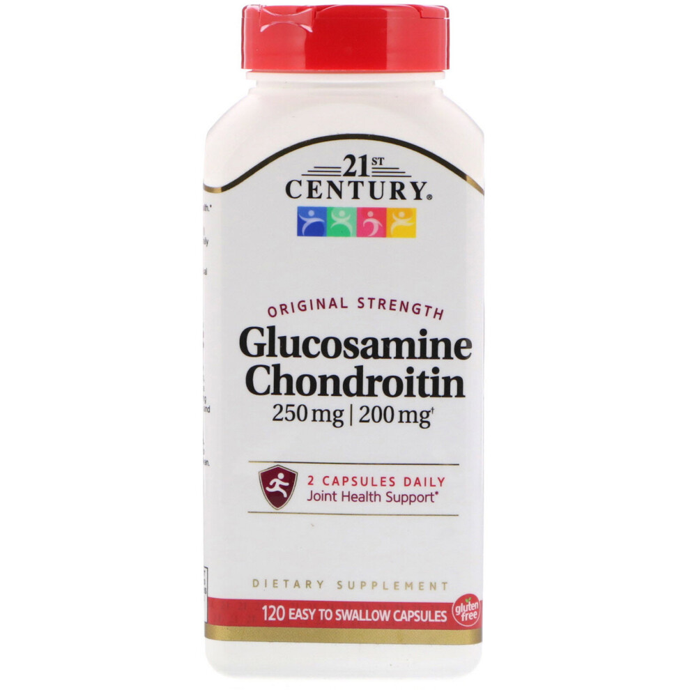 21St Century , Glucosamine 250 Mg Chondroitin 200 Mg Original Strength, 120 Easy To Swallow Capsules