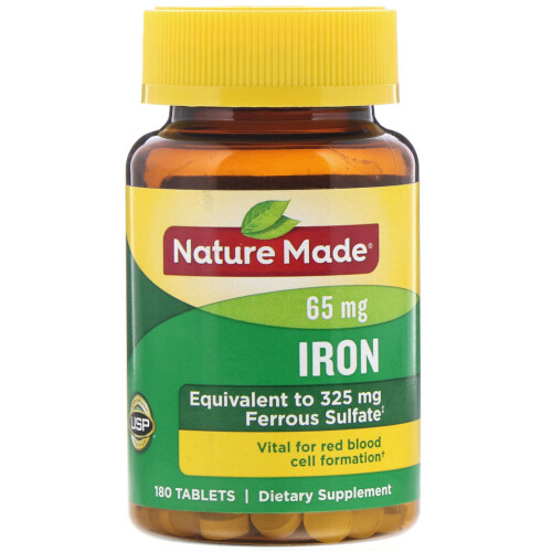 Nature Made Nature Made, Eisen, 65 mg, 180 Tabletten