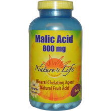 Nature's Life, Apfelsäure, 800 mg, 250 Vegetarische Kapseln