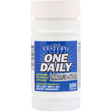 21st Century, Ein Täglich, Männer 50+, Multivitamin Multimineral, 100 Tabletten