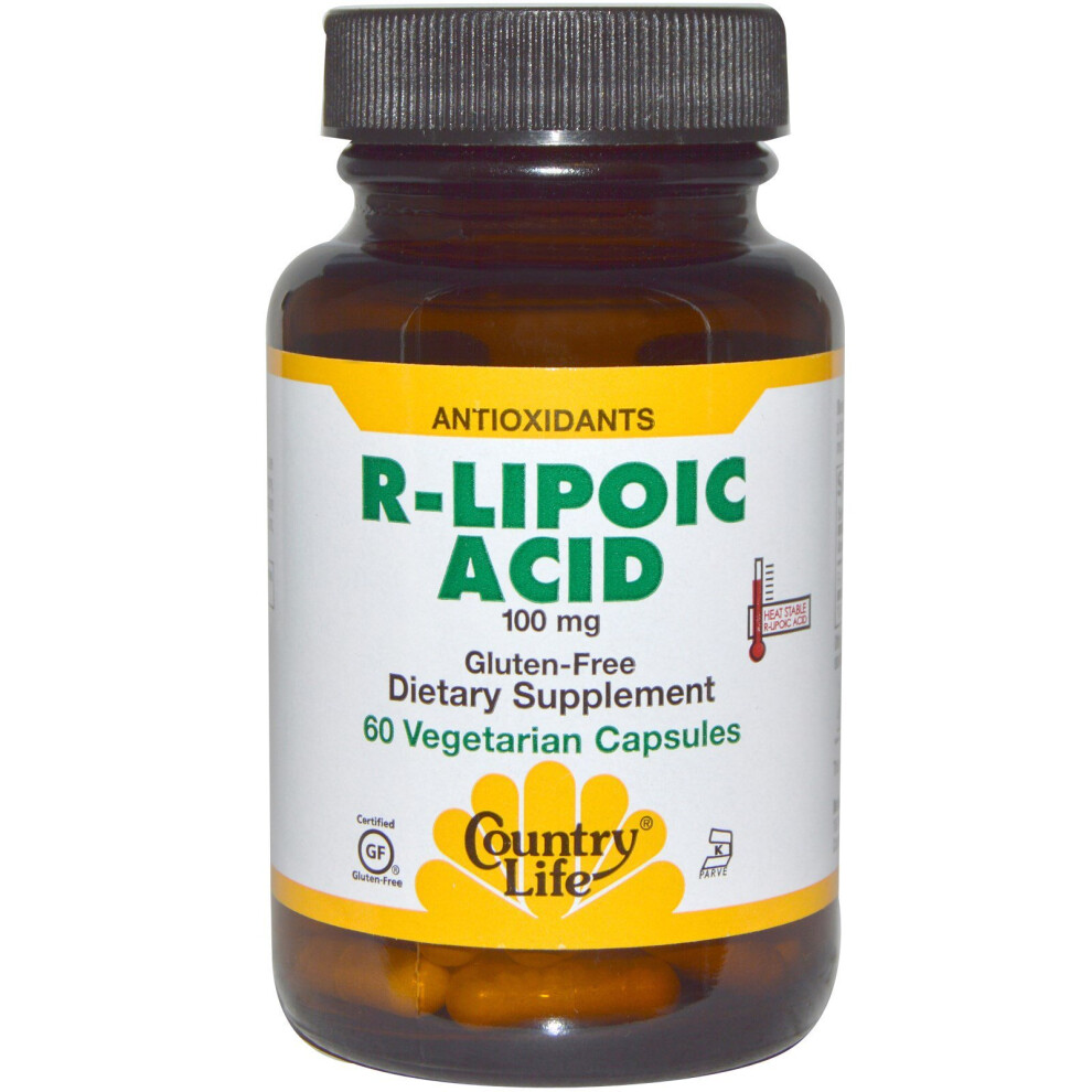 Country Life , R-Lipoic Acid, 100 Mg, 60 Vegetarian Capsules