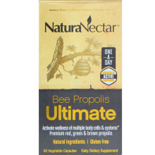 NaturaNectar, Bienen Propolis Ultimate, 60 Vegetarische Kapseln