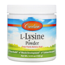 Carlson, L-Lysin Pulver, 960 mg, 3,53 Unzen (100 g)