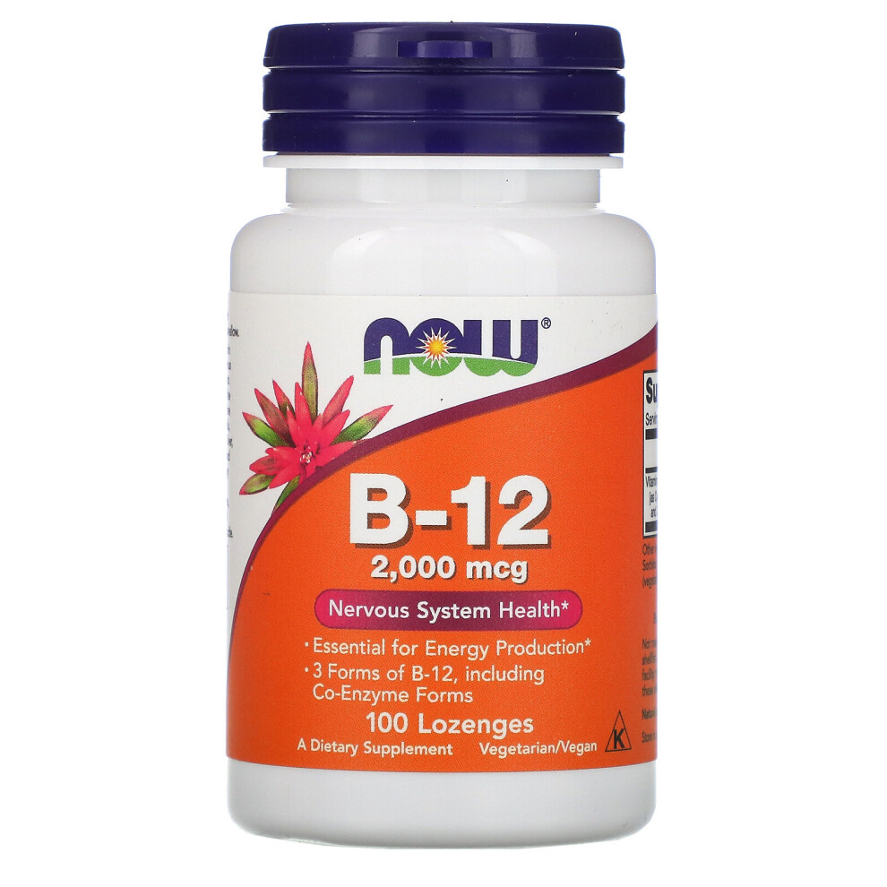 Now Foods , B-12, 2,000 Mcg, 100 Lozenges
