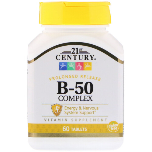 21st Century, Complexe B-50, Libération prolongée, 60 comprimés
