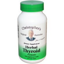 Christopher's Original Formulas, Kräuter-Formel für die Schilddrüse, 950 mg, 100 vegetarische Kapseln (475 mg pro Kapsel)