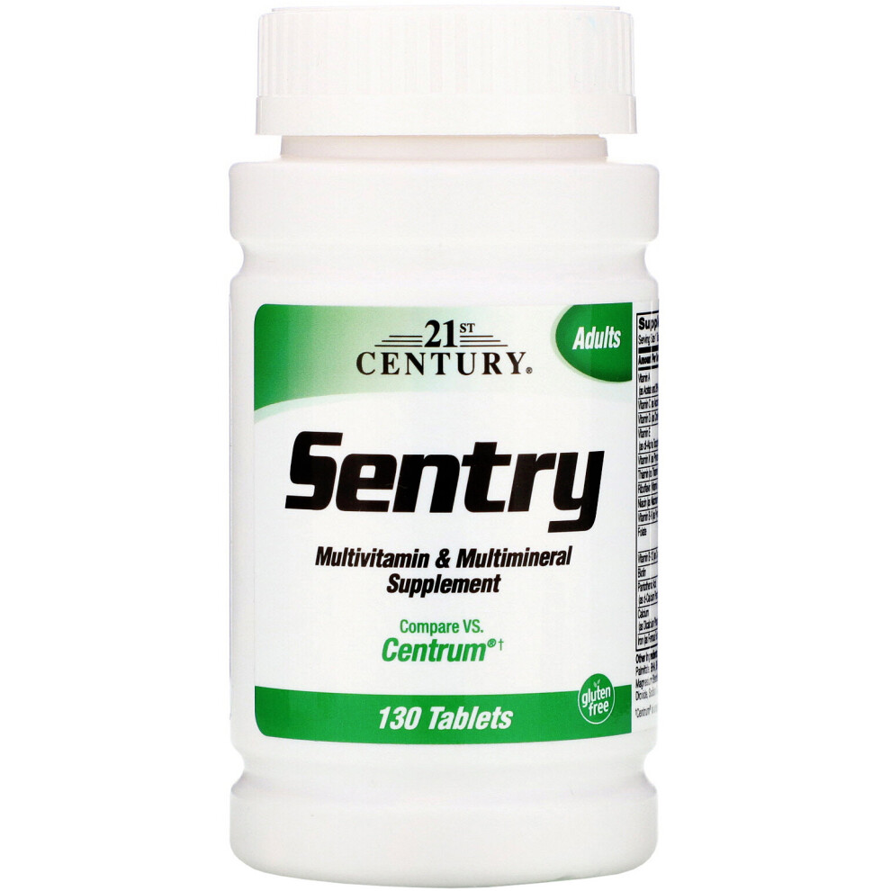 21St Century , Sentry, Multivitamin & Multimineral Supplement, 130 Tablets