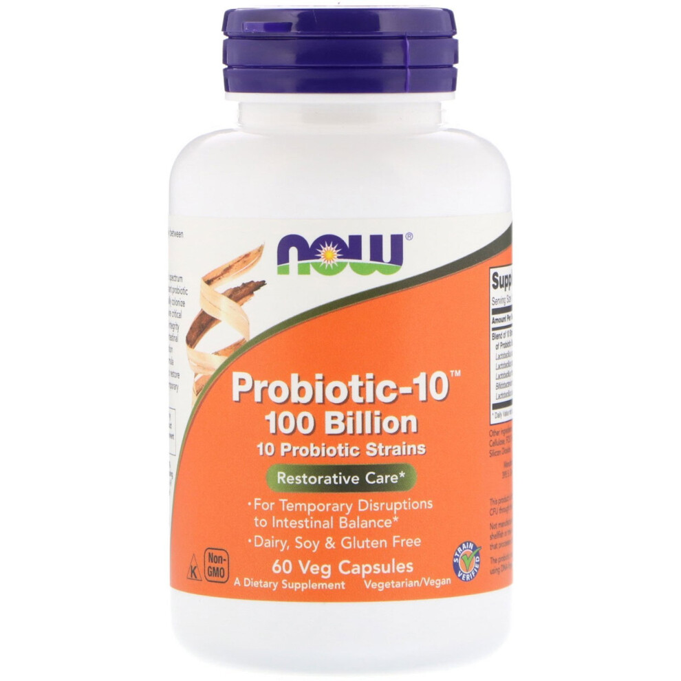 Now Foods , Probiotic-10, 100 Billion, 60 Veg Capsules