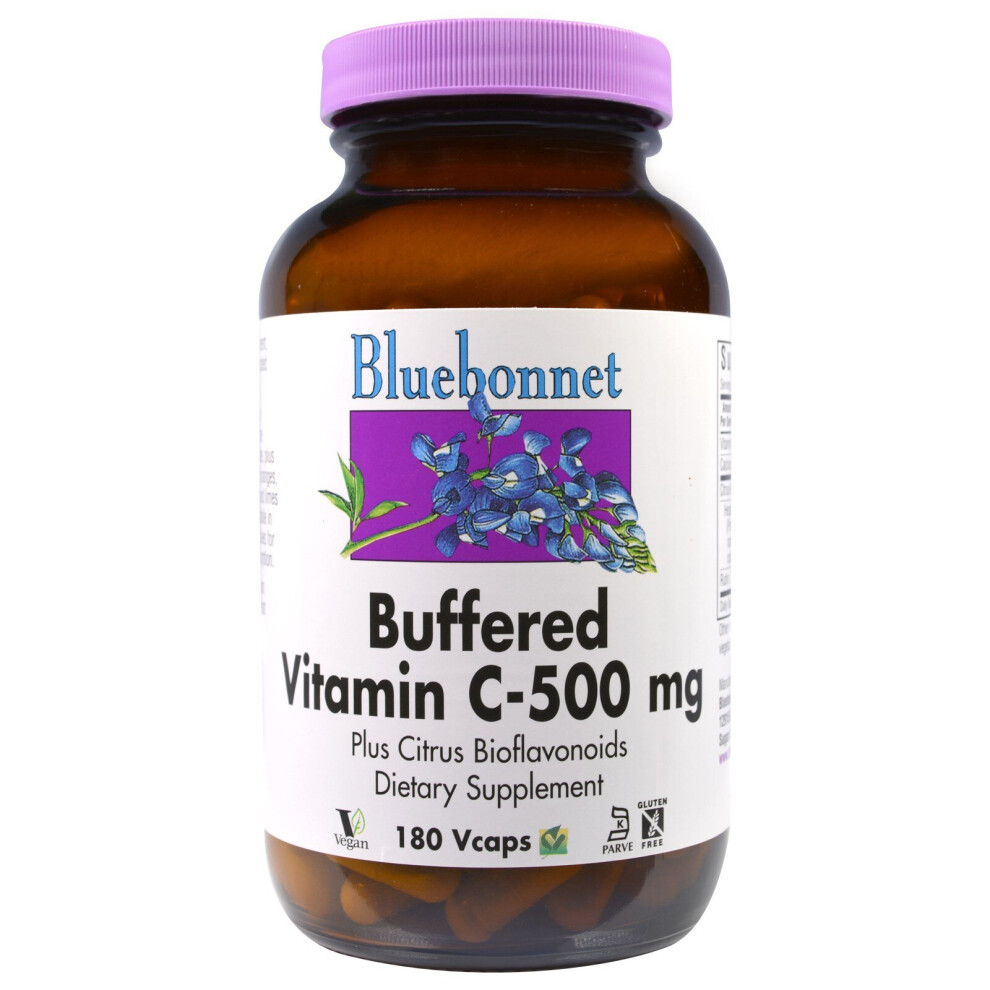 Bluebonnet Nutrition , Buffered Vitamin C, 500 Mg, 180 Vcaps