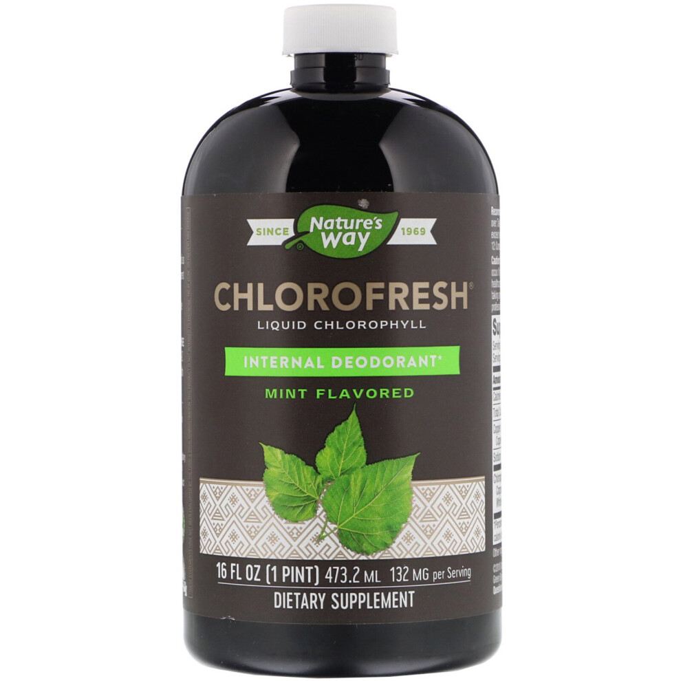 Nature's Way, Chlorofresh, Liquid Chlorophyll, Mint Flavored, 16 fl oz (473.2 ml)