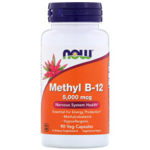 Methyl B-12 5000 mcg 90 Veg-Kapseln Now Foods