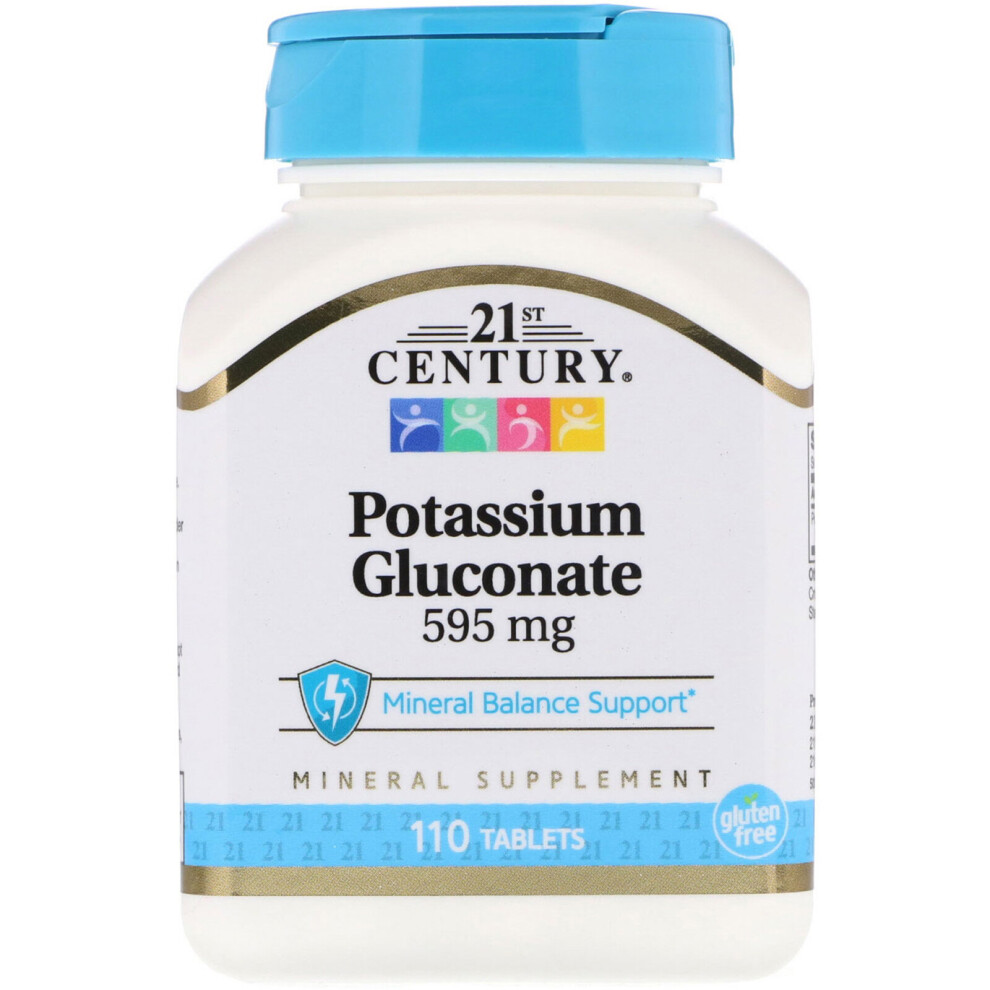 21St Century , Potassium Gluconate, 595 Mg, 110 Tablets