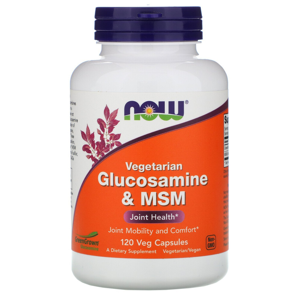 Now Foods , Vegetarian Glucosamine & Msm, 120 Veg Capsules