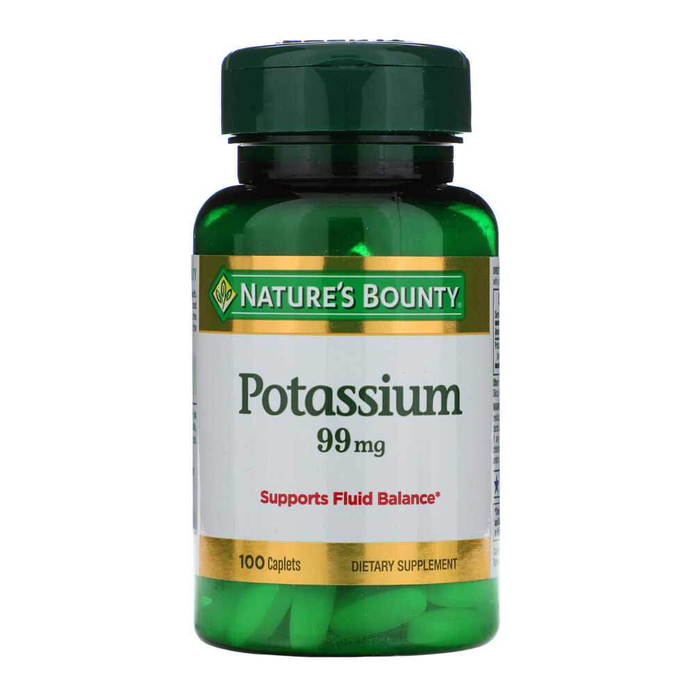 Nature's Bounty , Potassium, 99 Mg, 100 Caplets