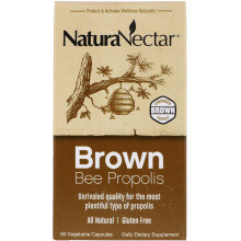NaturaNectar, Braunes Bienenpropolis, 60 Vegetarische Kapseln