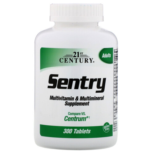 21st Century, Sentry, Complément Multivitaminé et Multiminéral Adultes, 300 Comprimés