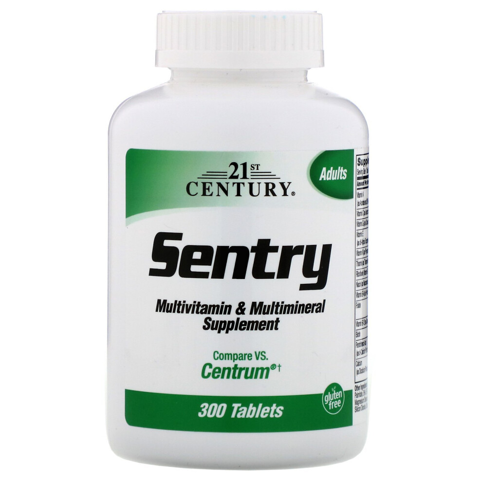 21St Century , Sentry, Multivitamin & Multimineral Supplement, 300 Tablets