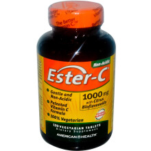 American Health, Ester-C mit Zitrus-Bioflavonoiden, 1.000 mg, 120 Vegetarische Tabletten