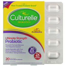 Culturelle, Probiotika, Ultimative Stärke Probiotikum, 20 Einmal täglich vegetarische Kapseln