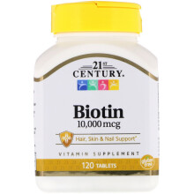 21st Century, Biotin, 10.000 mcg, 120 Tabletten