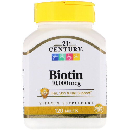 21st Century, Biotin, 10.000 mcg, 120 Tabletten