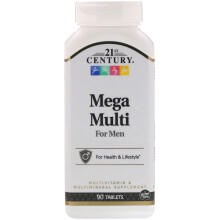21st Century, Mega Multi pour Hommes, 90 Comprimés