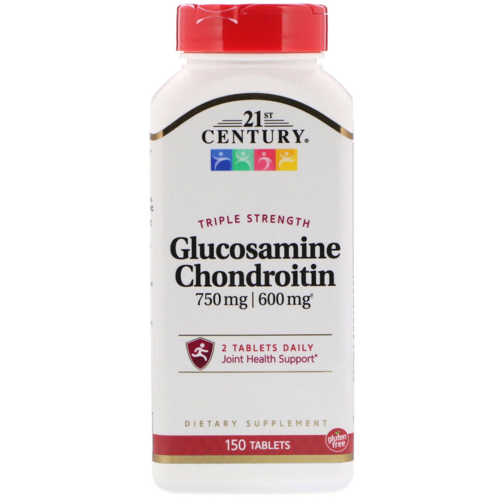 21St Century , Glucosamine / Chondroitin, Triple Strength, 750 Mg / 600 Mg, 150 Tablets
