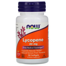 Now Foods, Lycopeen, 20 mg, 50 softgels