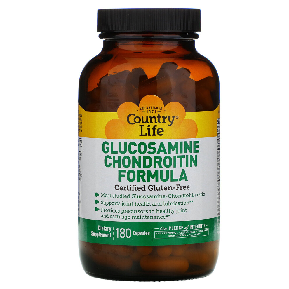 Country Life , Glucosamine Chondroitin Formula, 180 Capsules
