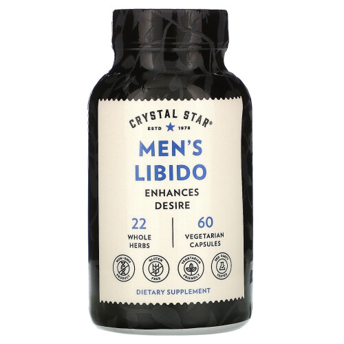 Crystal Star, Männliche Libido, 60 Vegetarische Kapseln