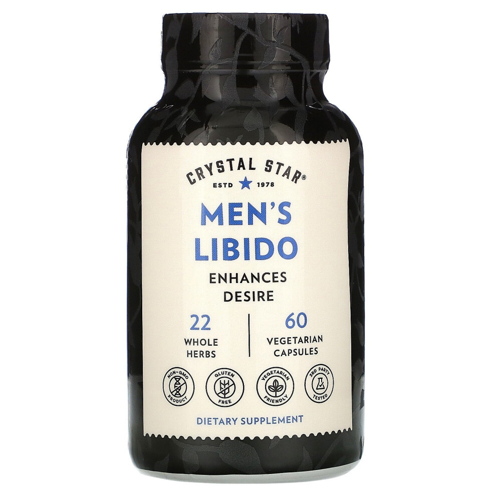 Crystal Star Brown Men's Libido, 60 Vegetarian Capsules