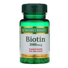 Nature's Bounty, Biotin, 1.000 mcg, 100 überzogene Tabletten