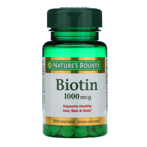 Nature's Bounty, Biotin, 1.000 mcg, 100 überzogene Tabletten