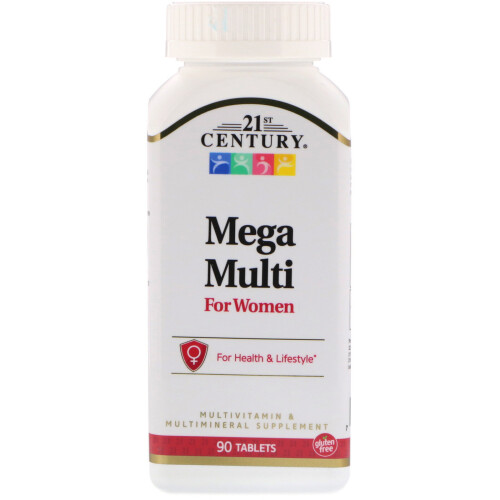 21st Century, Mega Multi für Frauen, 90 Tabletten
