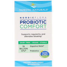 Nordic Flora Probiotic Comfort 15 milliards d'UFC* 30 Capsules Nordic Naturals