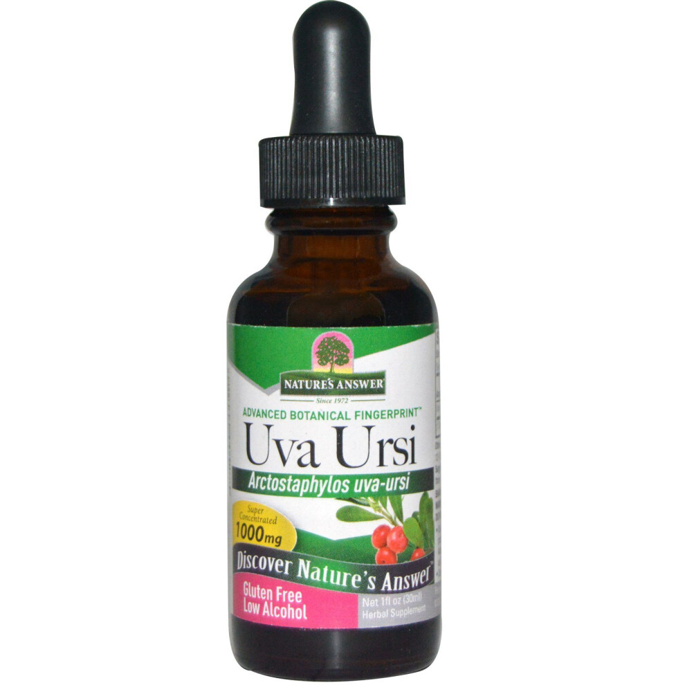 Nature's Answer , Uva Ursi, Low Alcohol, 1000 Mg, 1 Fl Oz (30 Ml)