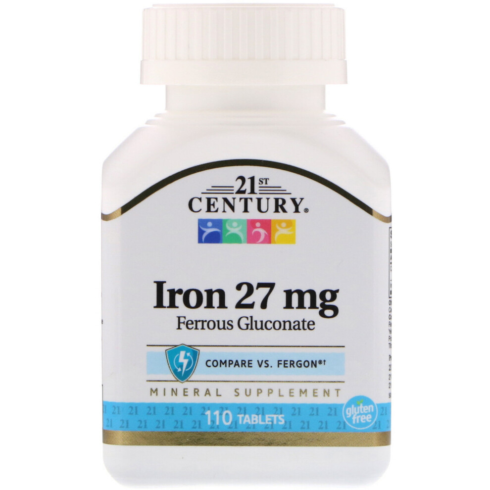 21St Century , Iron, 27 Mg, 110 Tablets