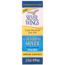 Natural Path Silver Wings, Kolloidales Silber, 250 ppm, 2 fl oz (60 ml)