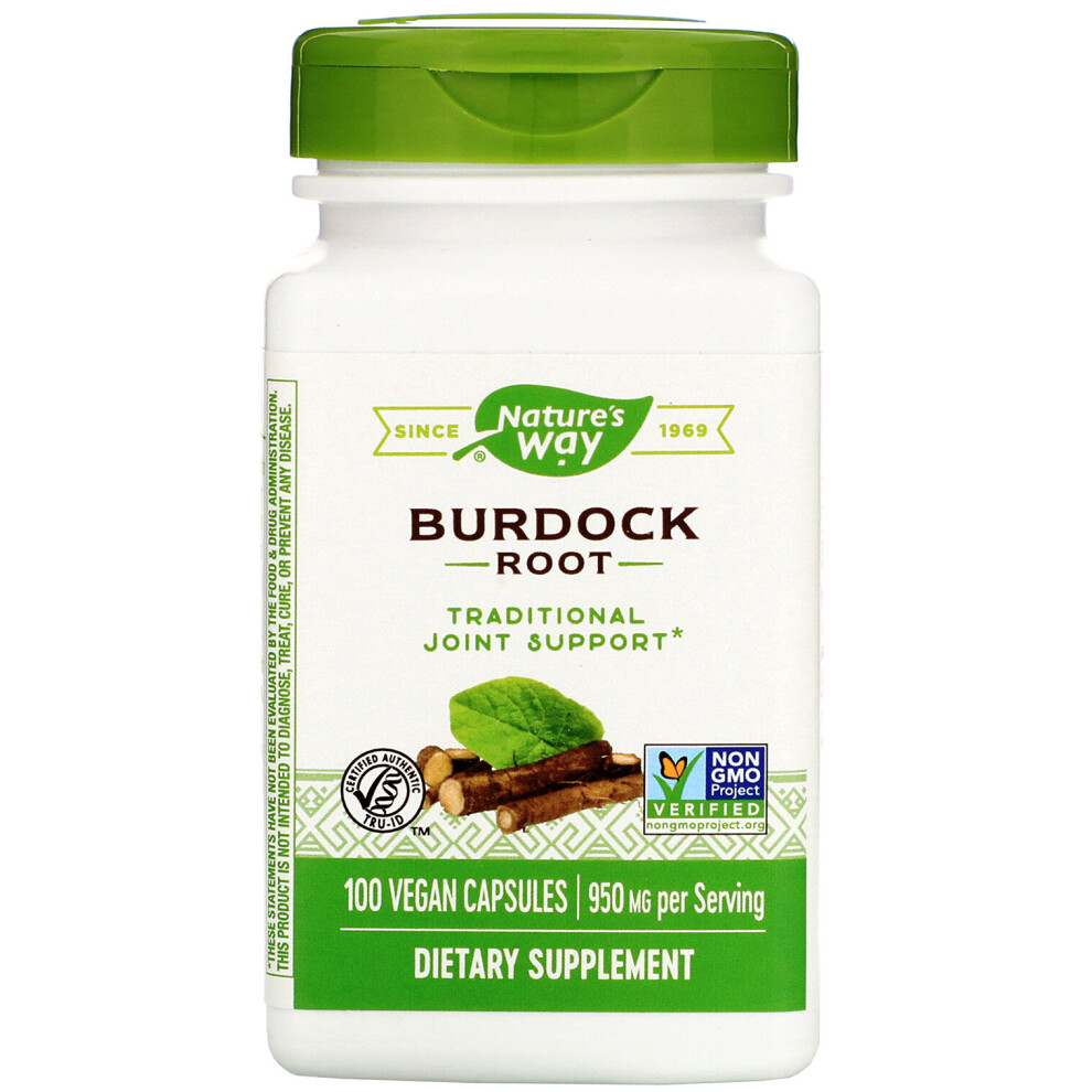 Nature's Way , Burdock Root, 950 Mg, 100 Vegan Capsules