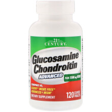 21st Century, Glucosamin Chondroitin Fortgeschritten, 120 überzogene Tabletten