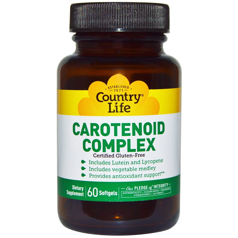 Country Life , Carotenoid Complex, 60 Softgels