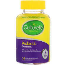 Culturelle, Probiotiques + Prébiotiques en Gommes, Baies Mixtes, 52 Gommes