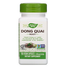 Nature's Way, Dong Quai Wurzel, 1.130 mg, 100 Vegane Kapseln (565 mg pro Kapsel)