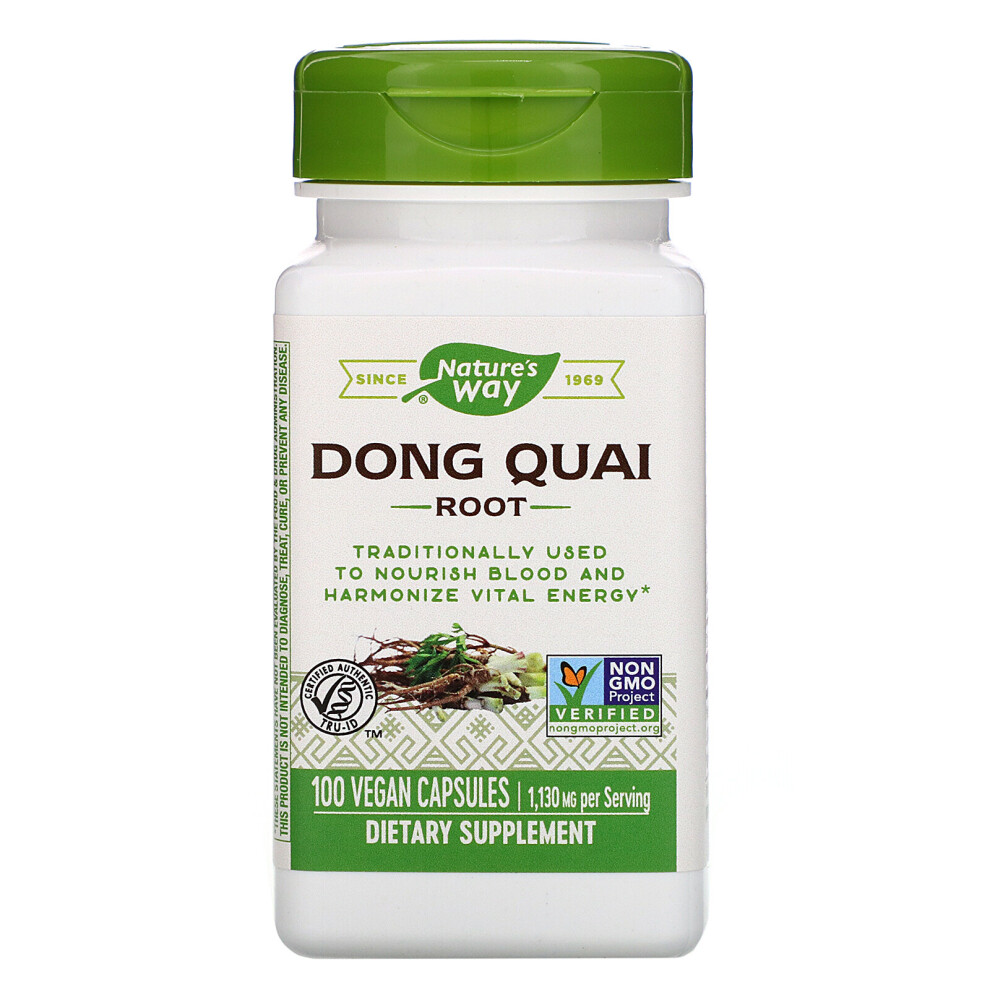 Nature's Way , Dong Quai Root, 1,130 Mg, 100 Vegan Capsules