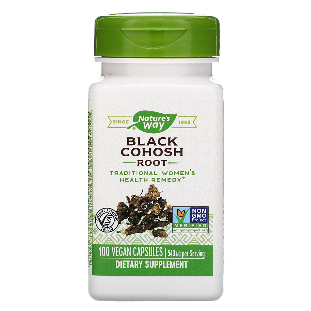 Nature's Way, Black Cohosh Root, 540 mg, 100 Vegan Capsules