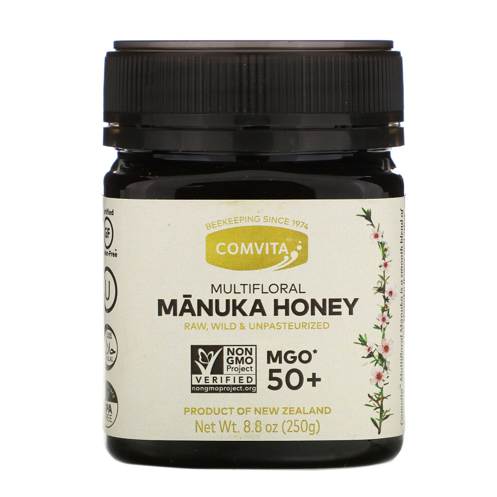 Comvita, Raw, Multifloral Manuka Honey, MGO 50+, 8.8 oz (250 g)