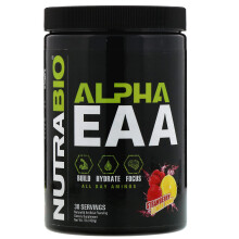 NutraBio, Alpha EAA, Erdbeer-Zitronen-Bombe, 1 lb (458 g)