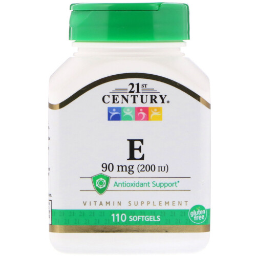 21st Century, E, 90 mg (200 UI), 110 Softgels