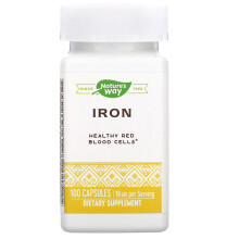 Nature's Way, Eisen, 18 mg, 100 Kapseln