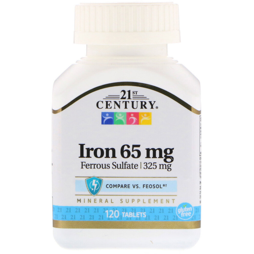 21St Century , Iron, 65 Mg, 120 Tablets